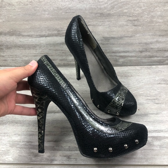 BKE reptile print platform pumps - Picture 4 of 7